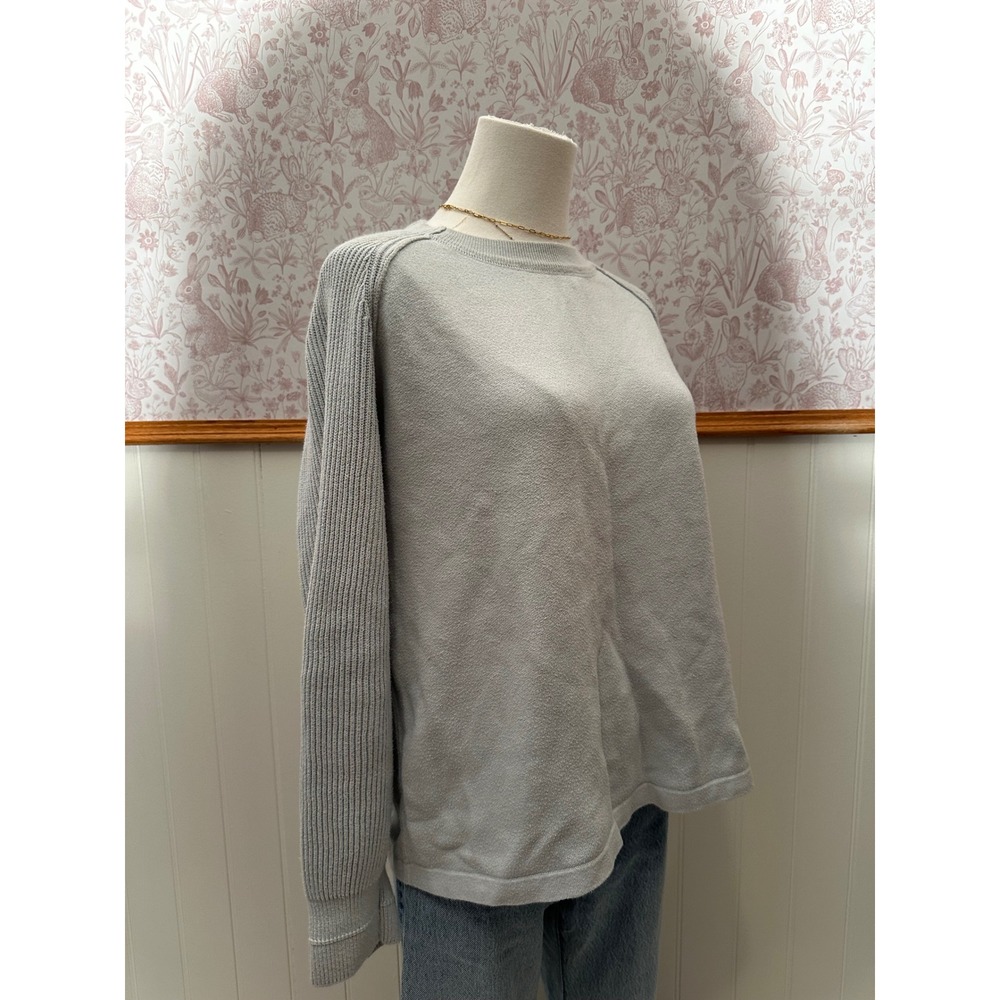 Vince Light Blue 100% Cotton Knit Sweater - Picture 5 of 9